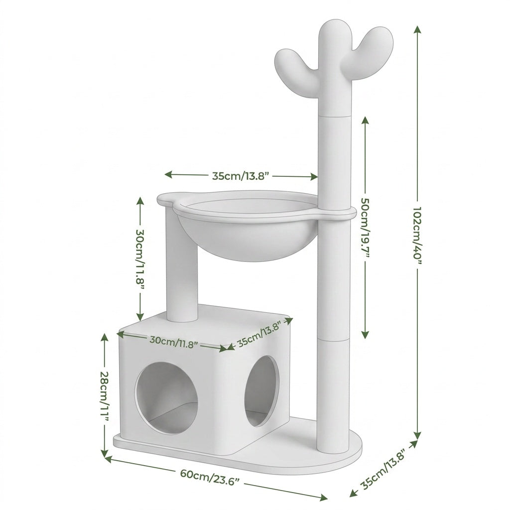 Arbre à chat design cactus — Fuji
