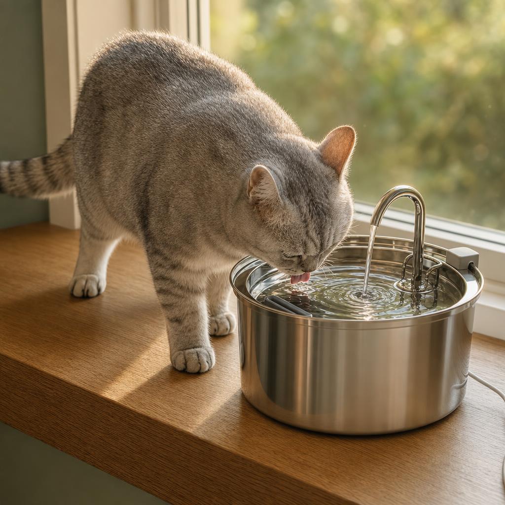 Fontaine pour chat inox — Shiki
