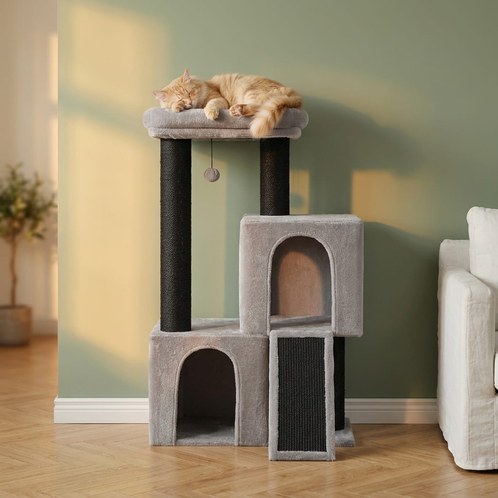 Arbre a chat carré design
