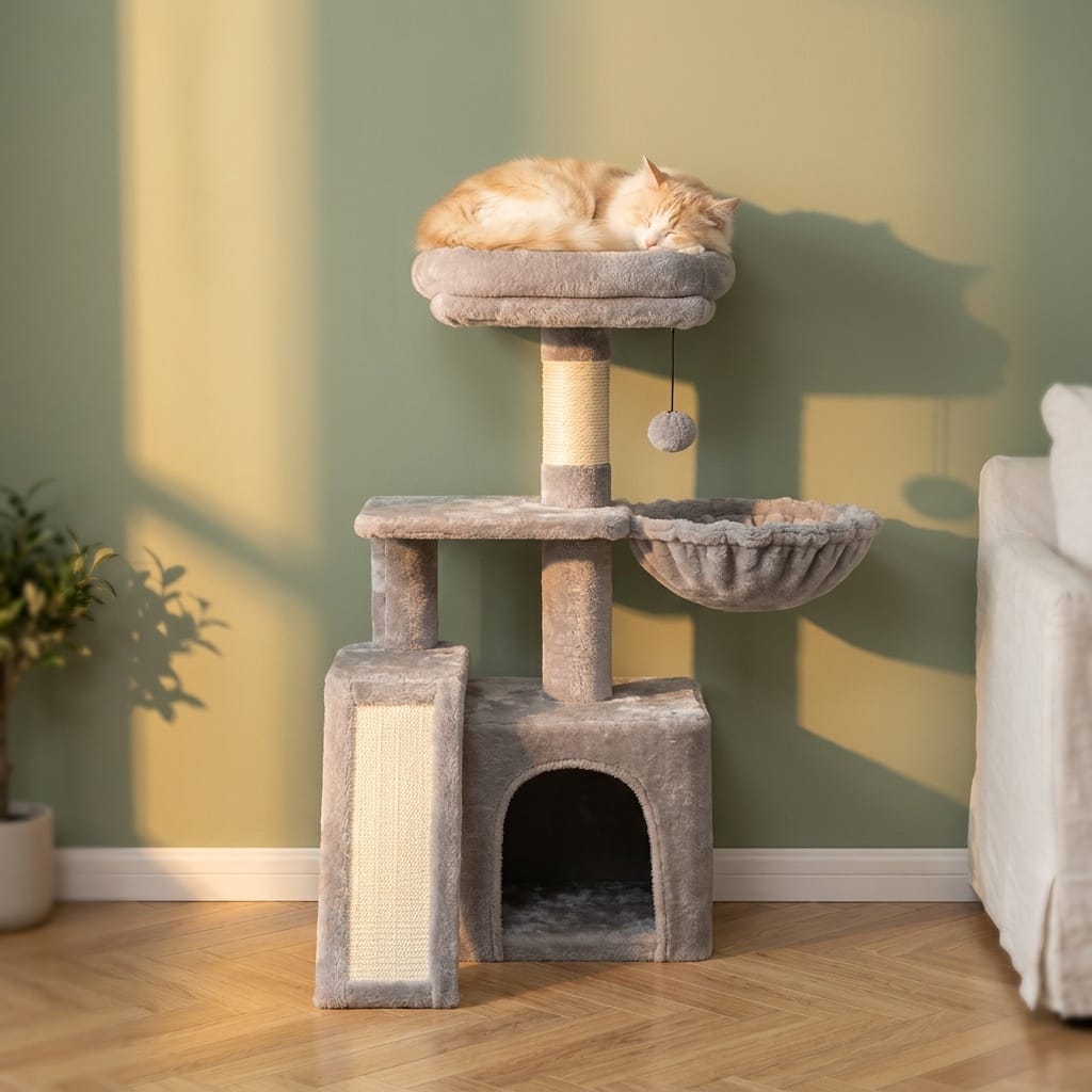 Arbre a chat design luxe scandinave