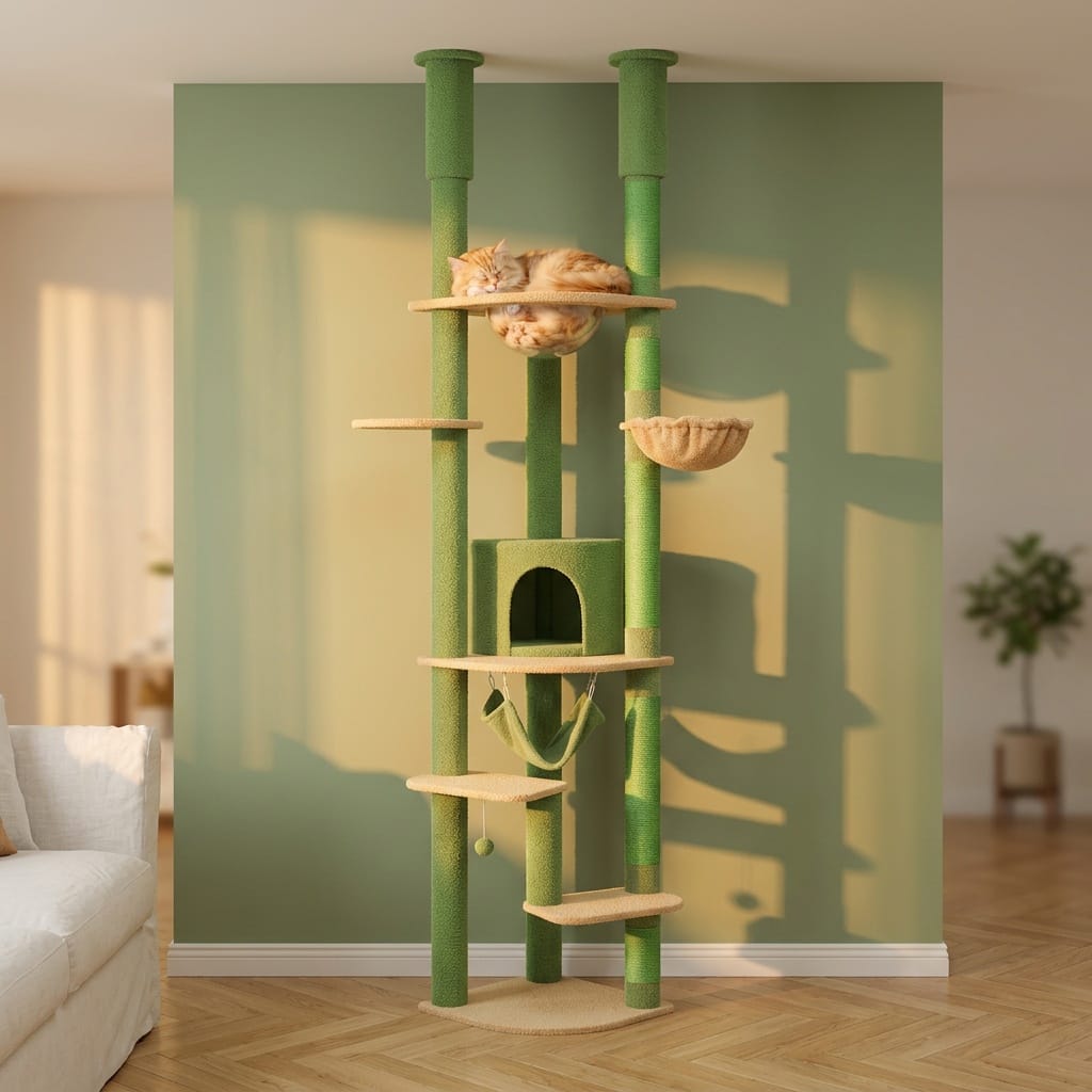Arbre a chat fixation plafond