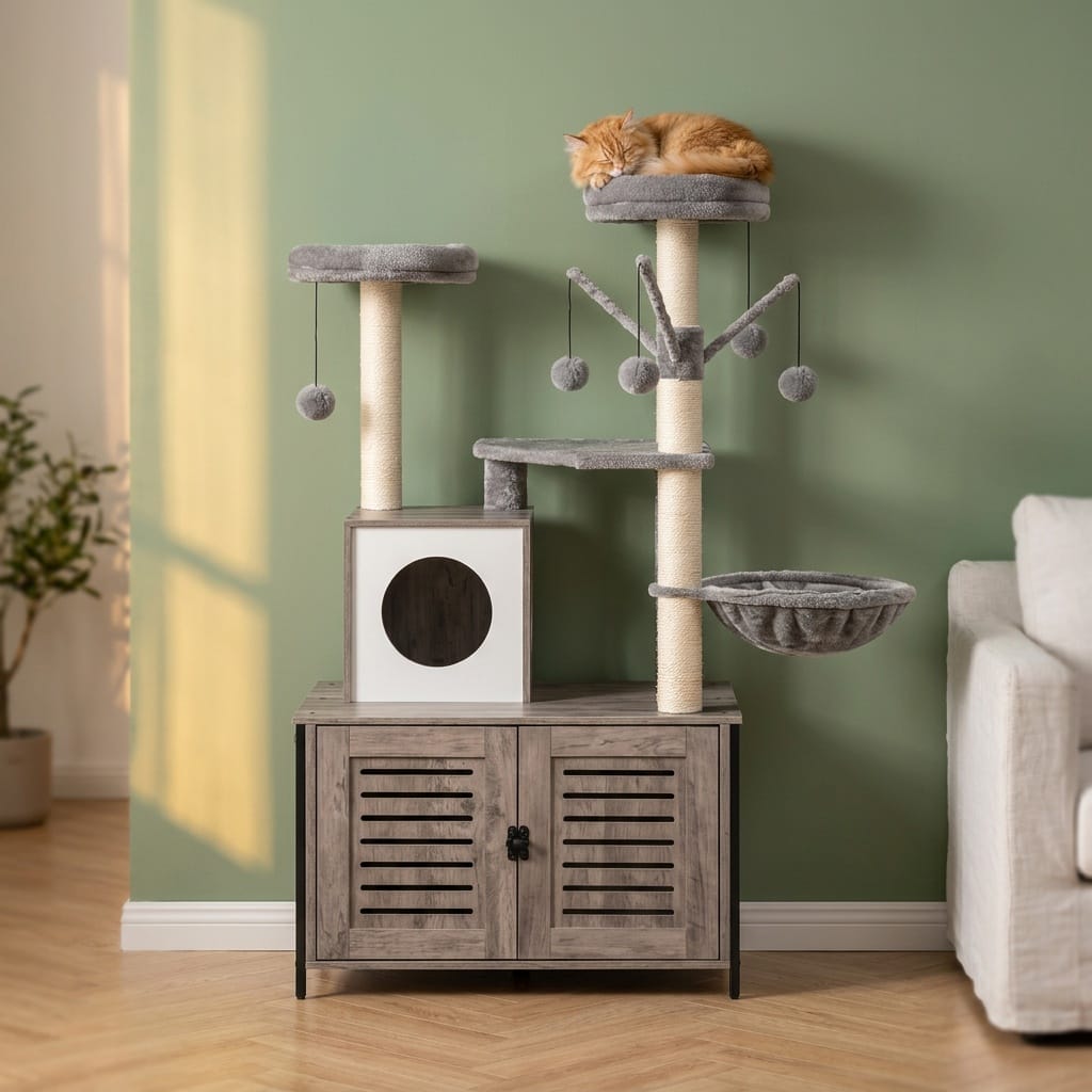 Arbre à chat litière