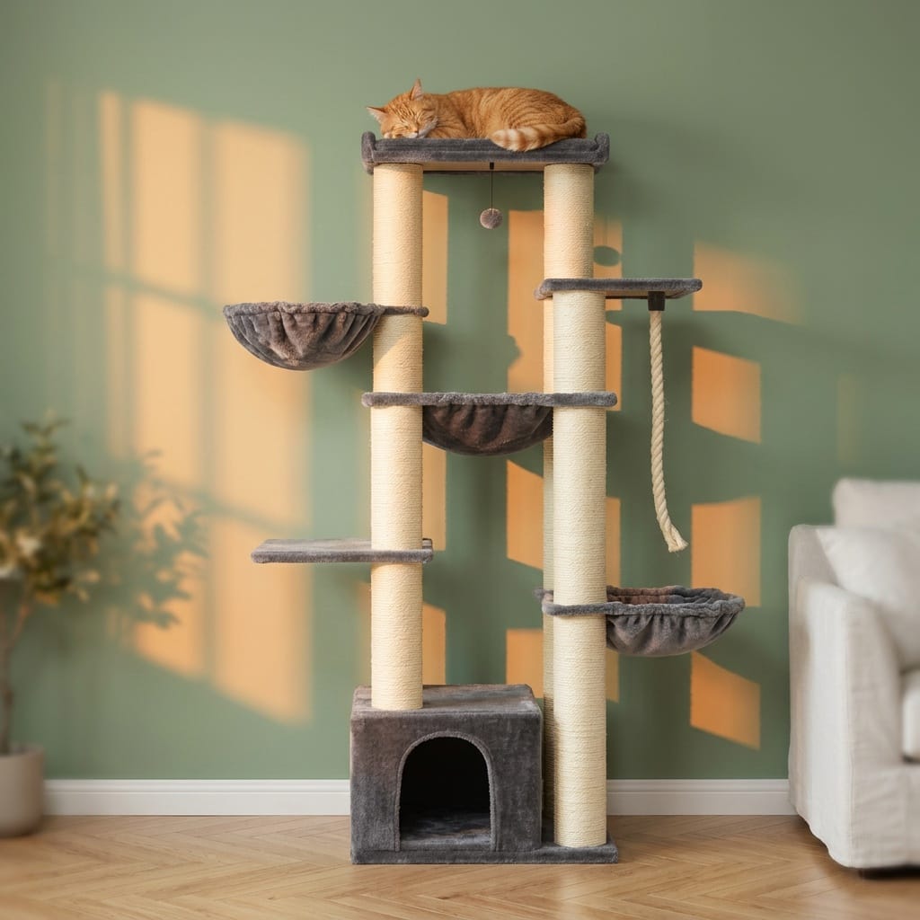 Arbre a chat solide pour maine coon