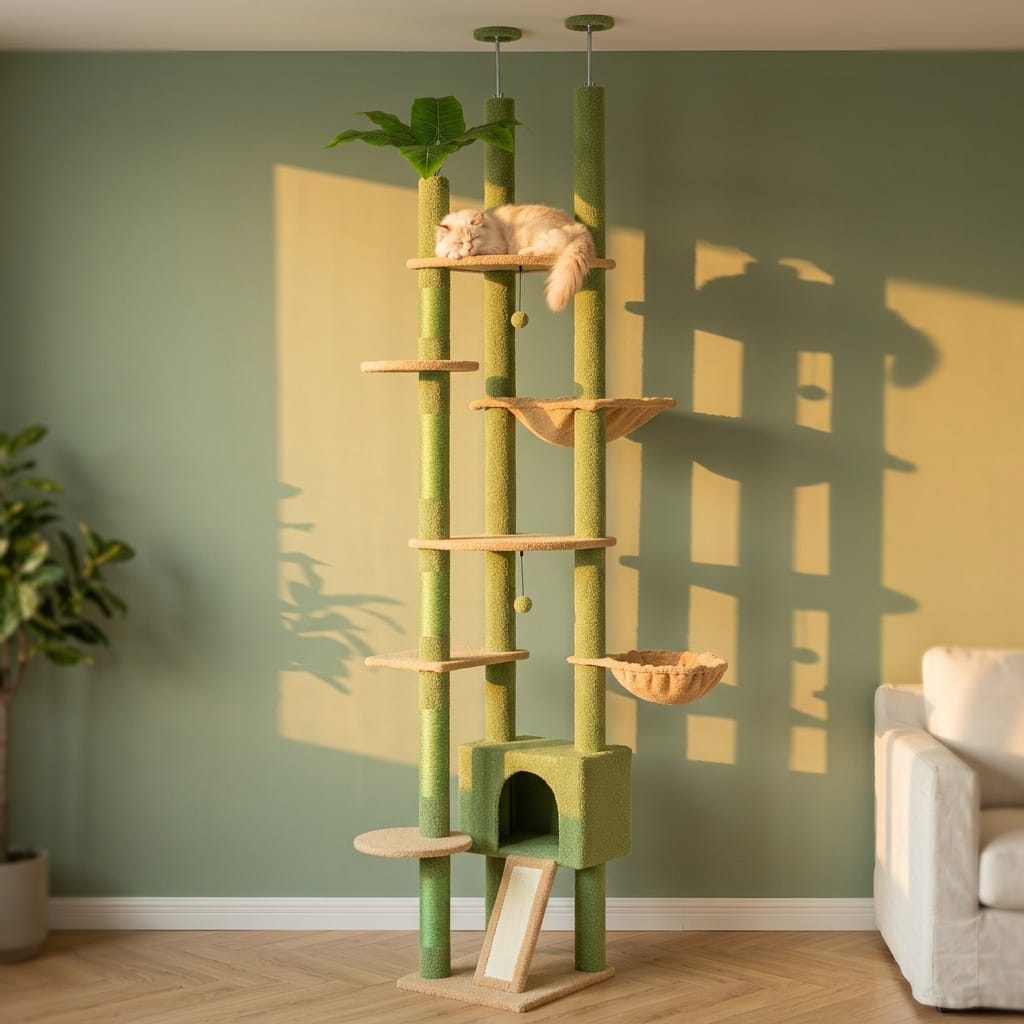 Arbre a chat vert