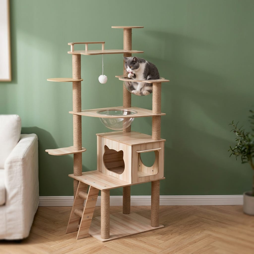 Arbre a chat xxl bois