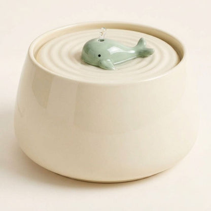 Fontaine à eau pour chat ultra silencieuse céramique — Shimi Chez Neko