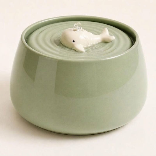 Fontaine à eau pour chat ultra silencieuse céramique — Shimi Chez Neko