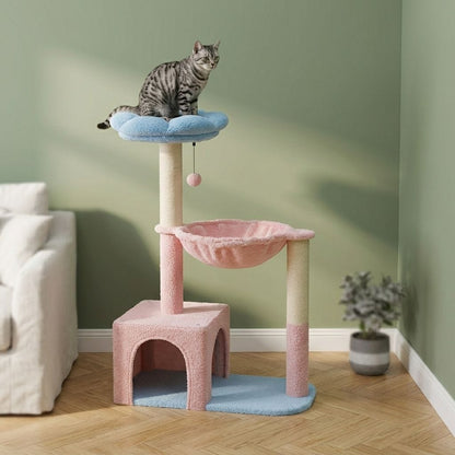 Arbre a chat fleurs