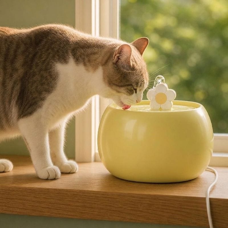 Fontaine pour chat billes céramique — Ryu Chez Neko