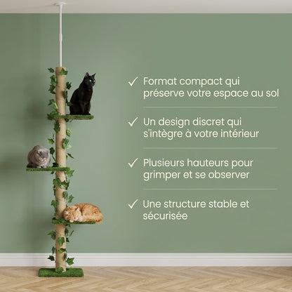 Arbre à chat barre à fixation plafond — Yoko