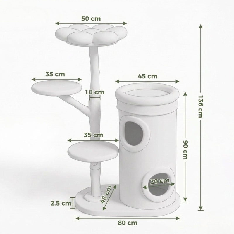 Arbre à chat bois brut — Arashi