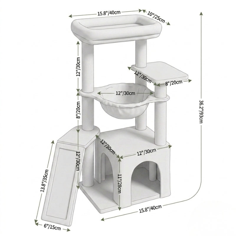 Arbre à chat design nature — Tane