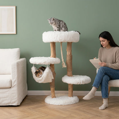 Arbre à chat en bois flottant — Kasen
