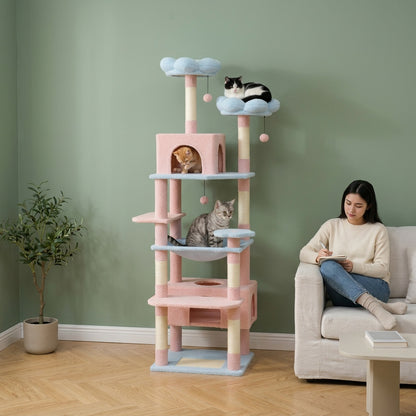 Arbre à chat forme fleur — Ouka