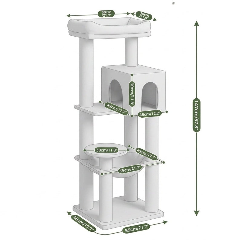 Grand arbre à chat beige — Nori