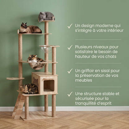 Arbre à chat xxl bois — Neo