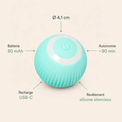 Balle intelligente pour chat — Mari