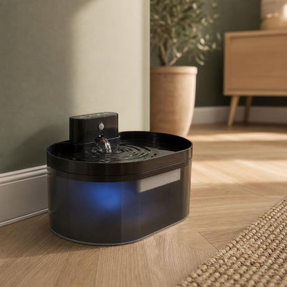Fontaine a eau chat sans fil avec capteur de mouvement — Numa Chez Neko