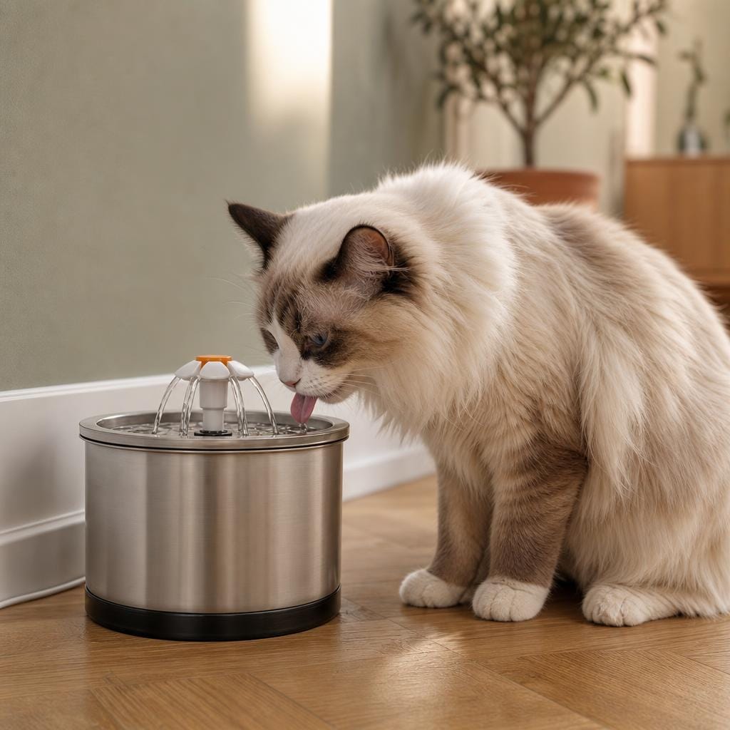 Fontaine à eau chat design — Ran Chez Neko