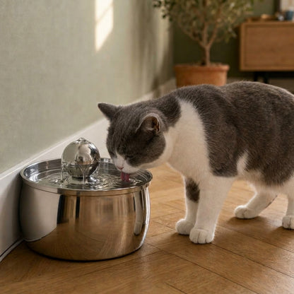 Fontaine à eau chat métal — Shiga