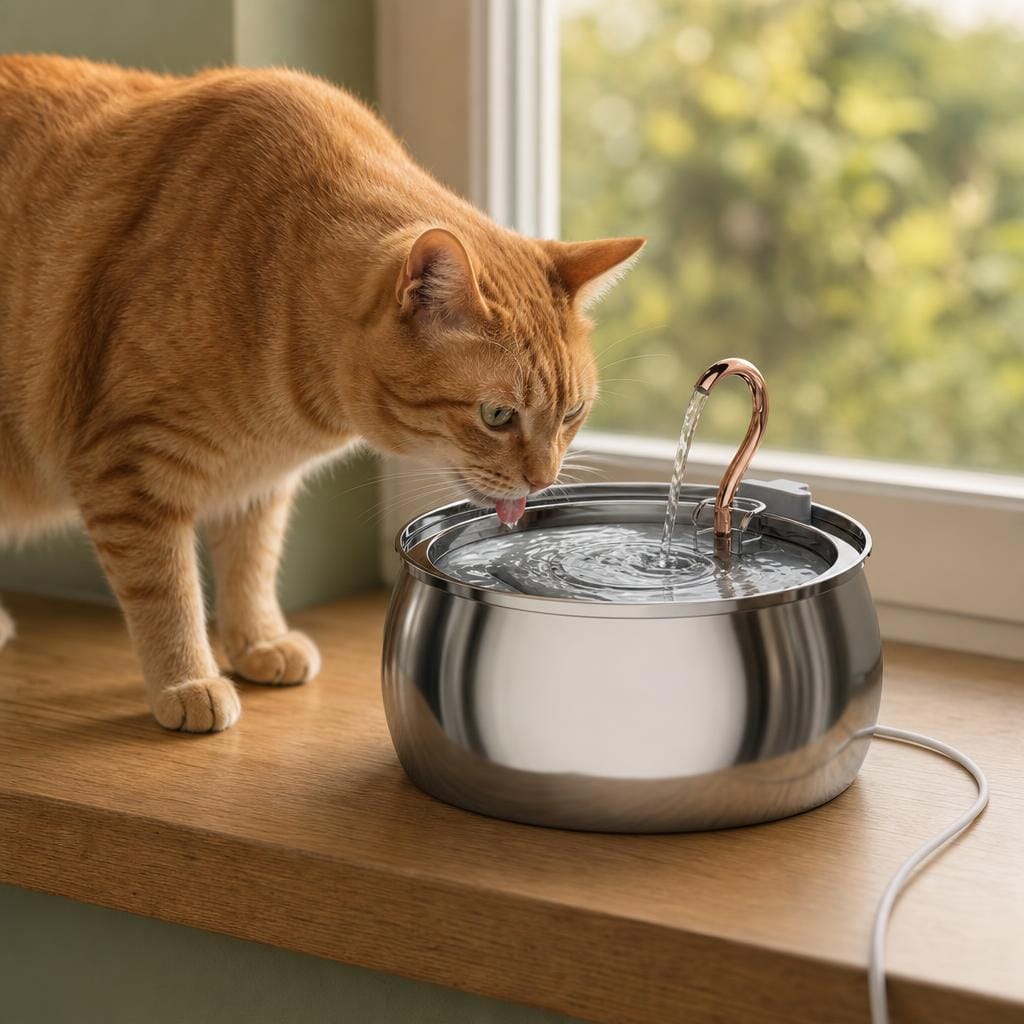 Fontaine à eau chat robinet — Mina Chez Neko