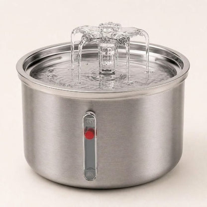 Fontaine a eau pour chat cascade en inox — Yodo Chez Neko