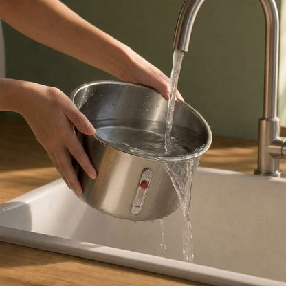 Fontaine a eau pour chat cascade en inox — Yodo Chez Neko