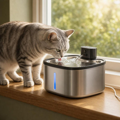 Fontaine à eau pour chat sans fil — Furu Chez Neko