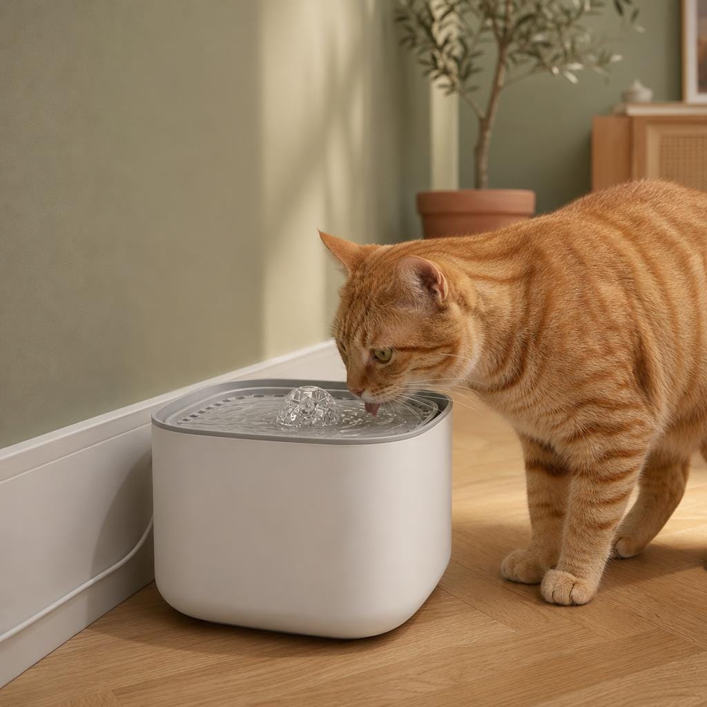 Fontaine à eau pour chat silencieuse — Kiso Chez Neko