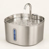 Fontaine chat inox robinet — Tatsu Chez Neko