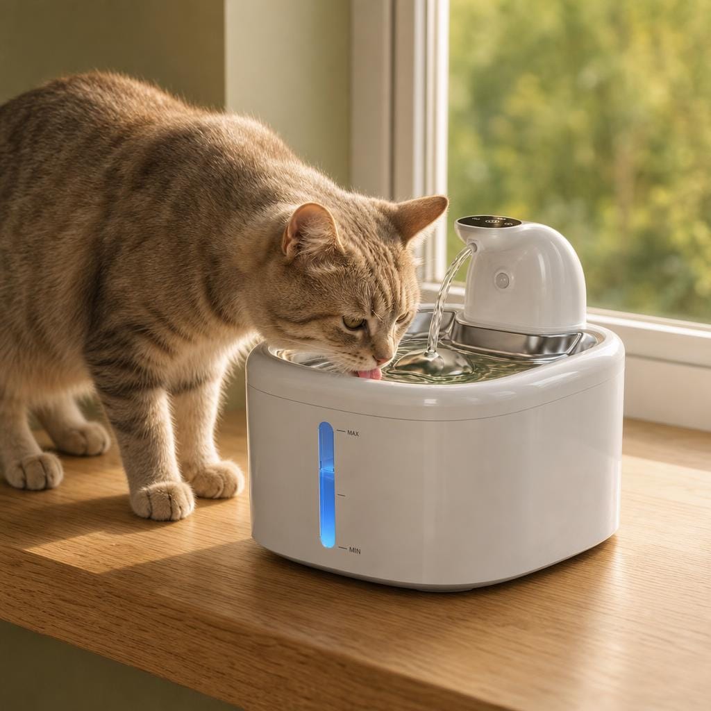 Fontaine chat sans fil — Kisu Chez Neko