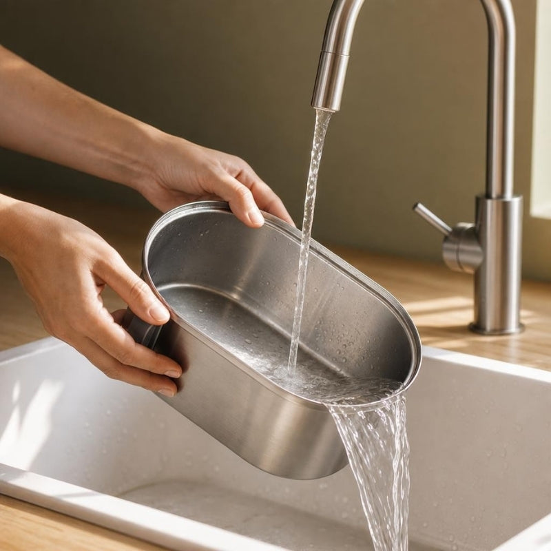 Fontaine eau chat inox silencieuse — Ryuu