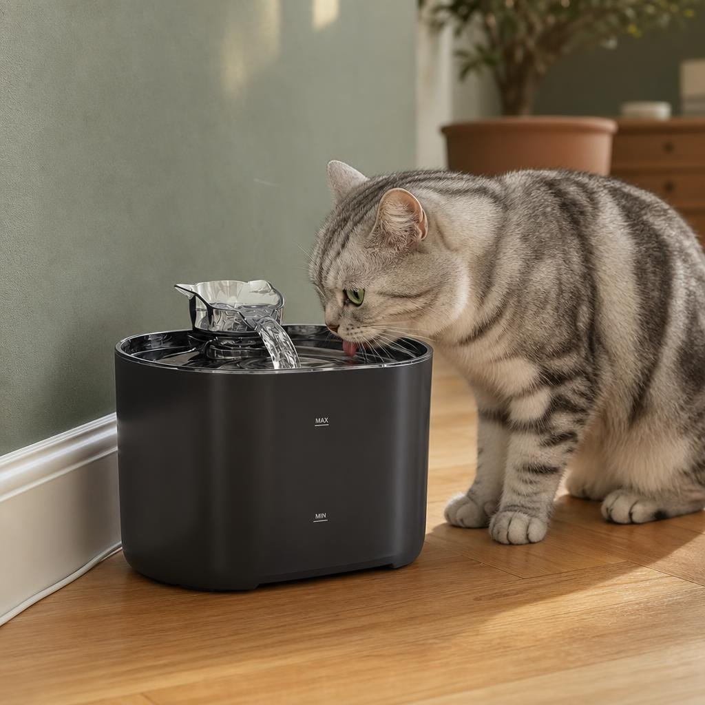 Fontaine pour chat silencieuse — Tsuyu Chez Neko