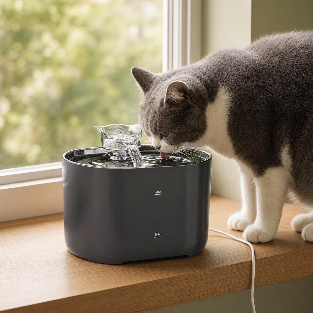 Fontaine pour chat silencieuse — Tsuyu Chez Neko