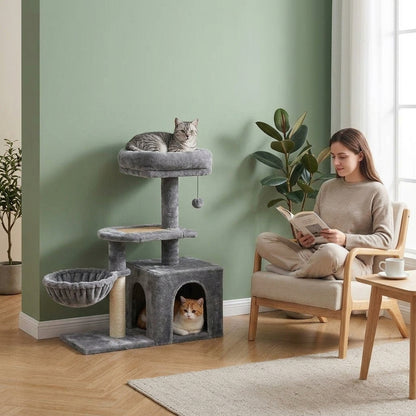 Petit arbre à chat avec balle — Tama