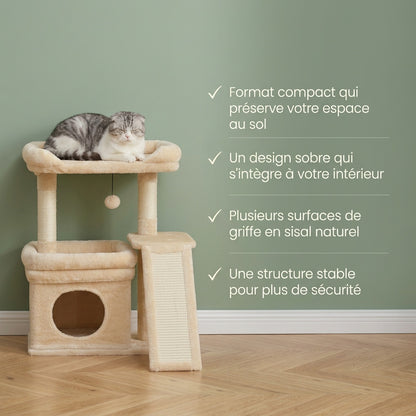Petit arbre à chat avec coussin — Fuwa
