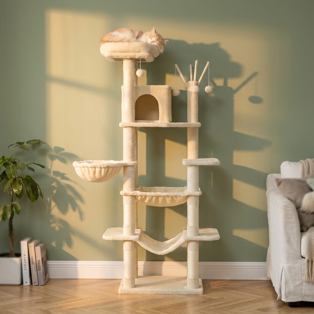 Arbre a chat 1m70 beige