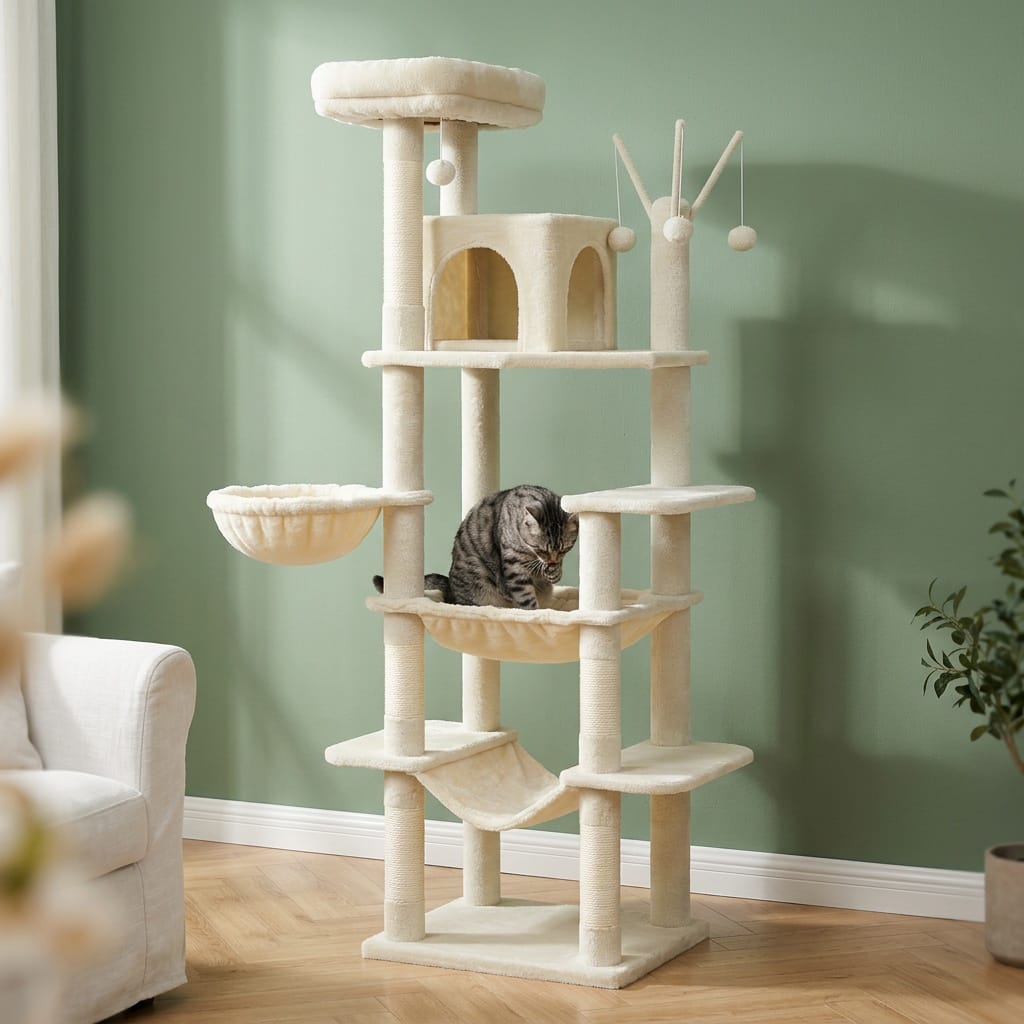Arbre a chat 1m70 beige