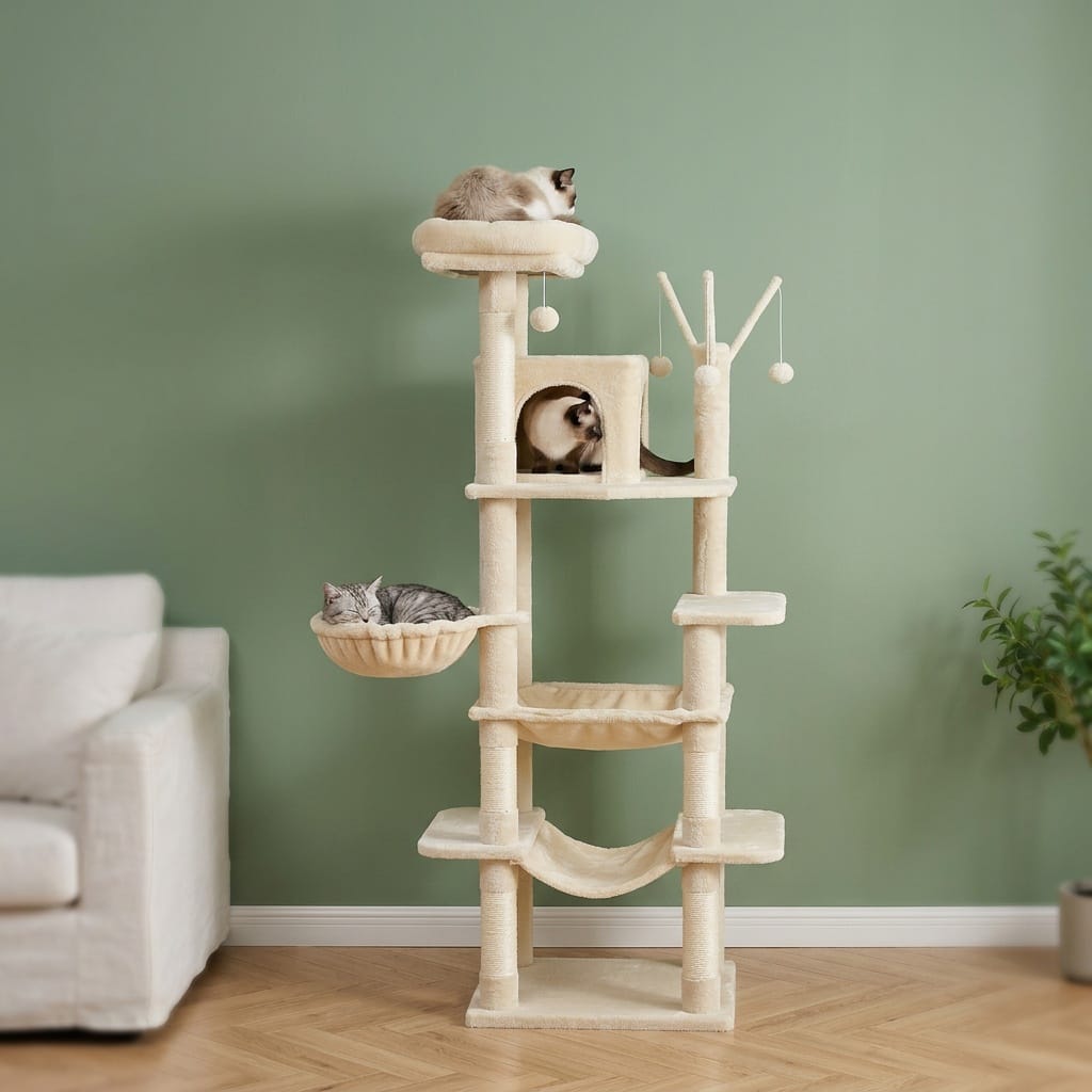 Arbre a chat 1m70 beige