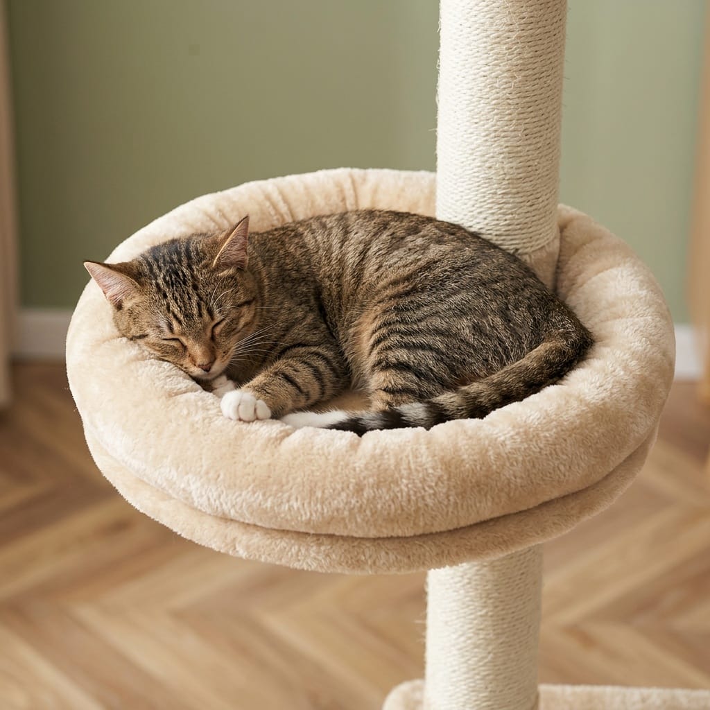 Arbre a chat a fixer au plafond