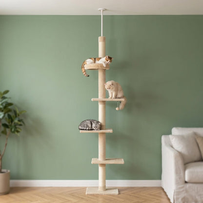 Arbre a chat a fixer au plafond