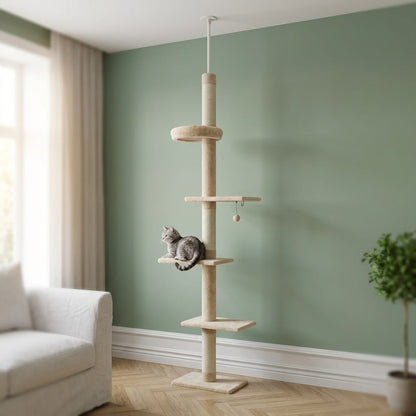 Arbre a chat a fixer au plafond