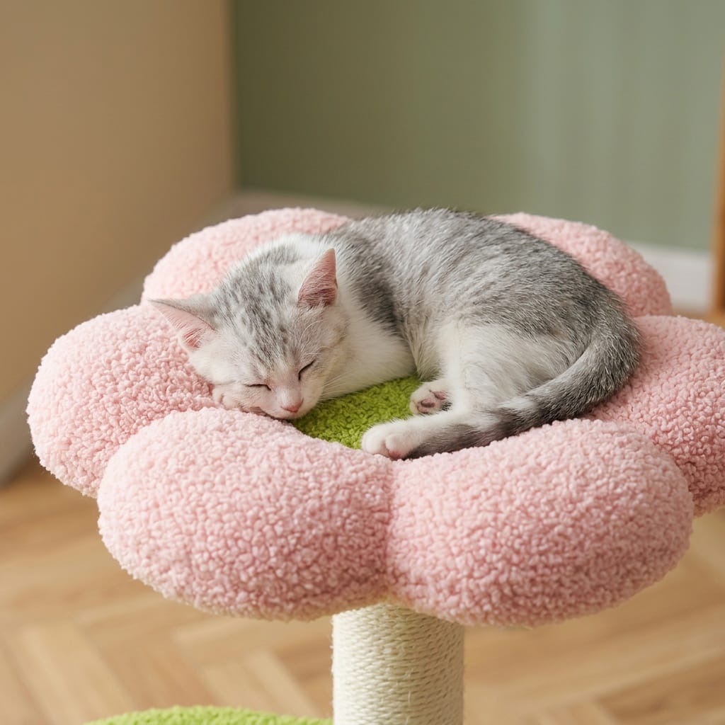 Arbre a chat a fleur