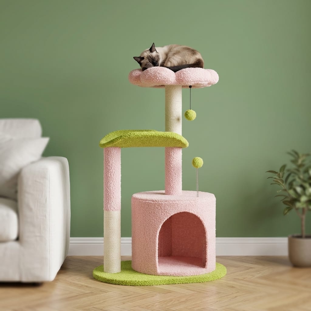 Arbre a chat a fleur
