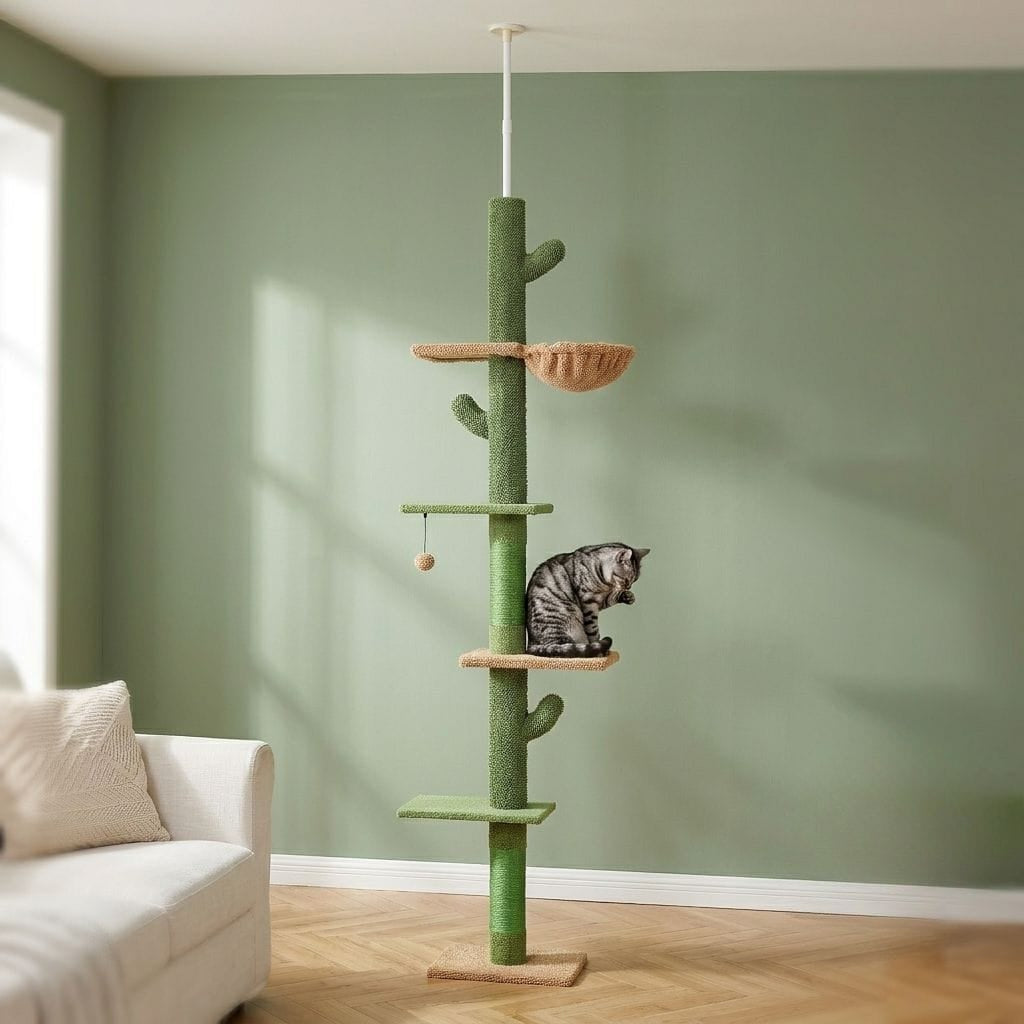 Arbre a chat au plafond