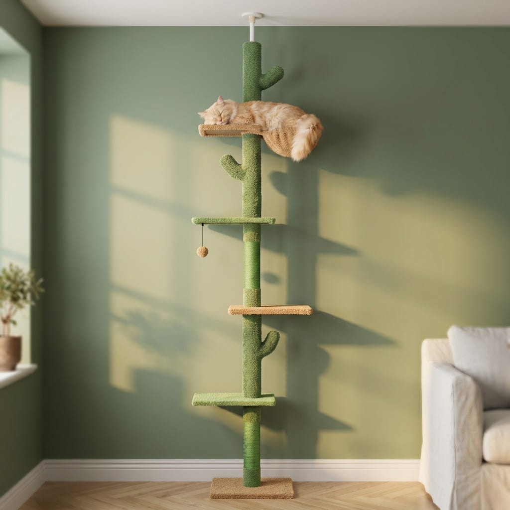 Arbre a chat au plafond