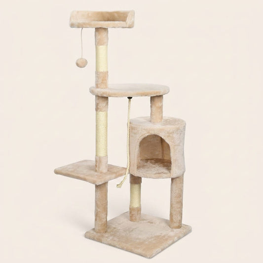 Arbre a chat avec griffoir beige