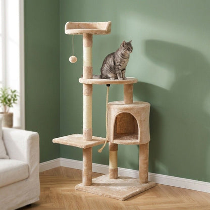 Arbre a chat avec griffoir beige