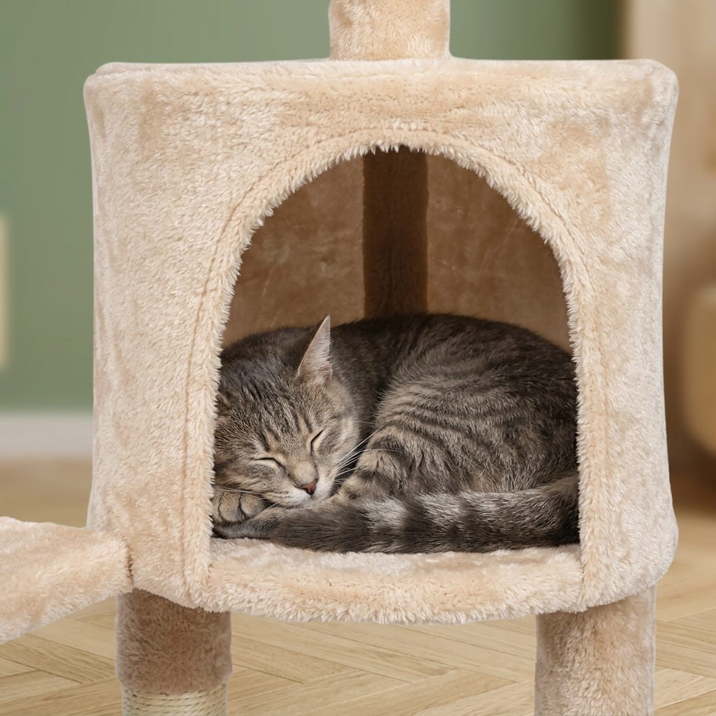 Arbre a chat avec griffoir beige