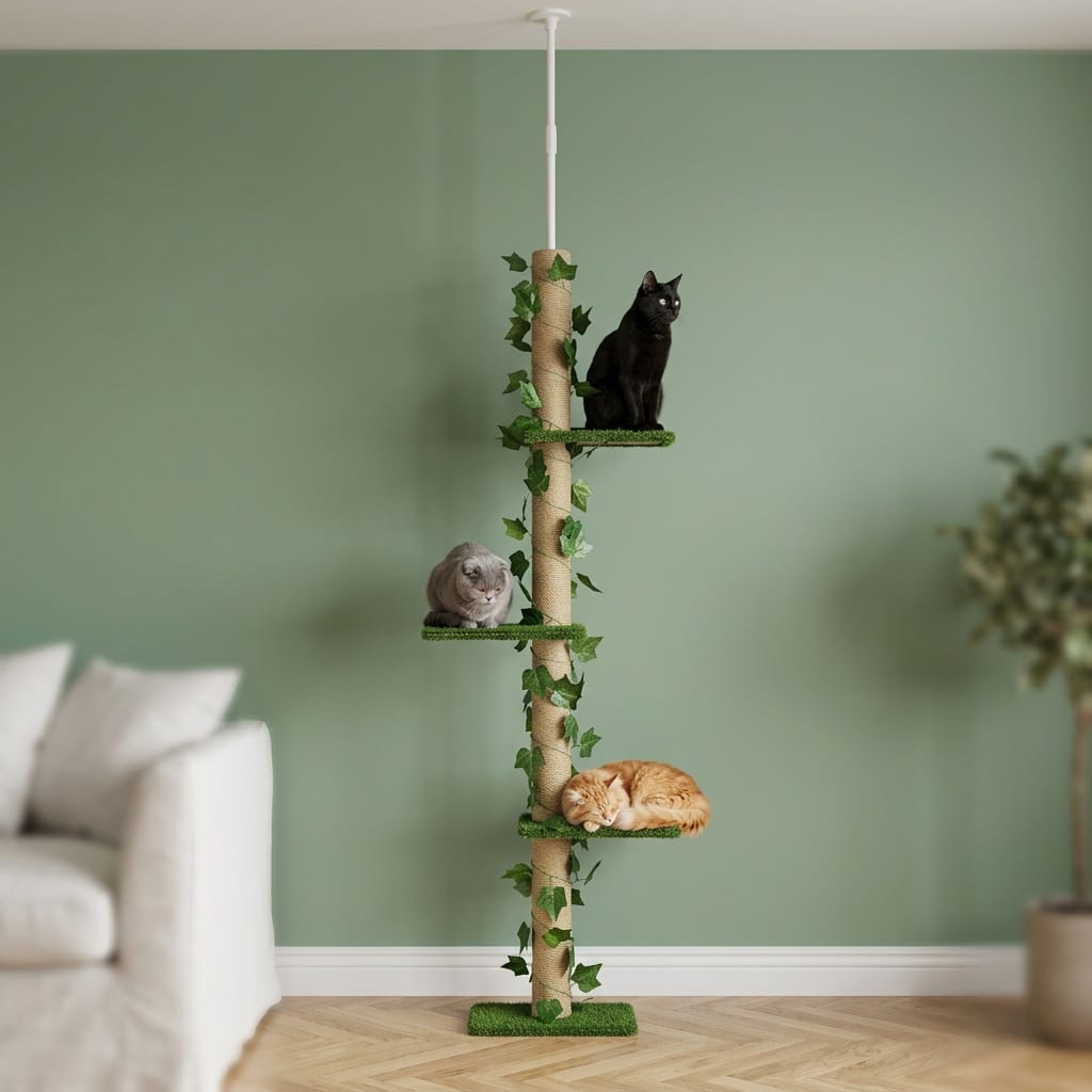 Arbre a chat barre a fixation plafond